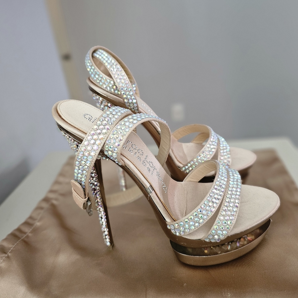 Gianmarco Lorenzi glitter heels